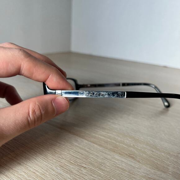 Chanel 3177 c.501 Eyeglasses Black Collection Miroir Frames 51-16-135 Italy - Picture 7 of 10